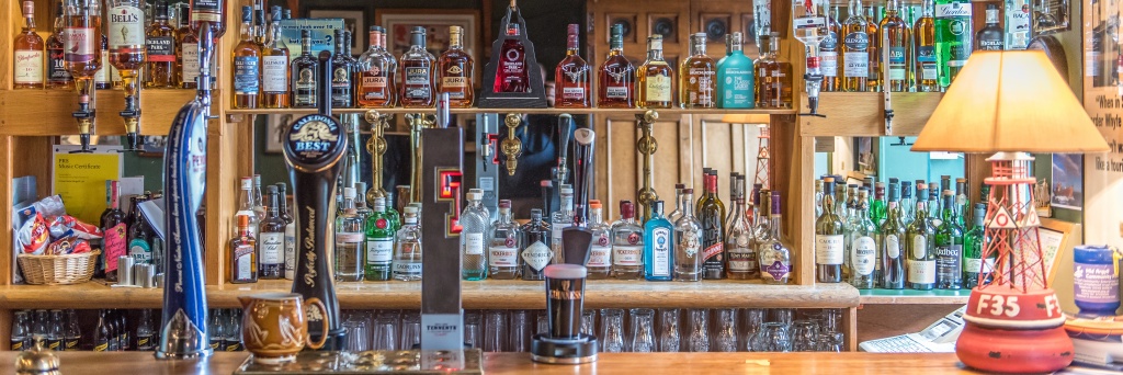 Crinan Hotel whisky selection